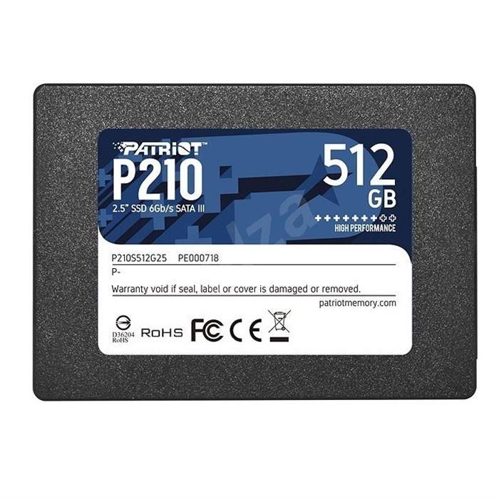 حافظه اس اس دی پاتریوت پی 210 ظرفیت 512 گیگابایت Patriot P210 512GB Internal SSD Drive